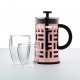 Bodum Eileen kafijas spiedkanna 1.0l ,hroms, zelts, varš, melns